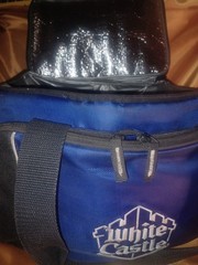 Lg. White Castle Thermal Insulated Cooler Bag/Food Transport, Shoulder Strap…