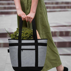 33 Qt. Insulated Cooler Bag Reusable Grocery Bags for Hot Cold Food Thermal Food