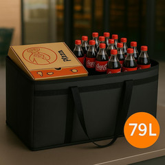 Musbus Doordash Insulated Food Delivery Catering Bags 22x14x13 (3-Pack Pack)
