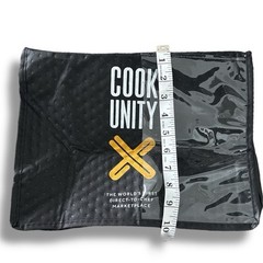 CookUnity Insulated Black Bag Reusable Thermal Food Tote Delivery 13x11x8