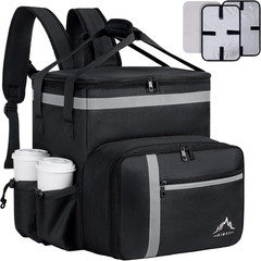 Food Delivery Backpack, Insulated Food Delivery Bags for Takeout Bike, Large Piz