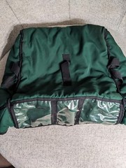 Green Papa John’s Insulated Thermal Hot Pizza Bag Food Warm Delivery Doordash