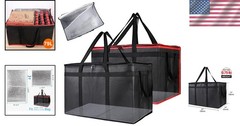 Stylish Insulated Food Delivery Bag Set — Perfect for Picnics & Cuisines, 2-Pack