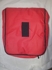 CAMBRO GO BAG INSULATED FOOD DELIVERY CARRYING STRAP RED AND BLACK LOGO