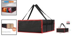 Heavy-Duty Insulated Pizza Delivery Bag — Keeps 4 Boxes Hot 52L Capacity
