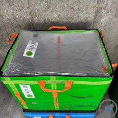 (2) AMAZON COURIER LARGE DELIVERY STORAGE BAGS 28x23x20 *2 TOTE LOTS* BUY BULK!
