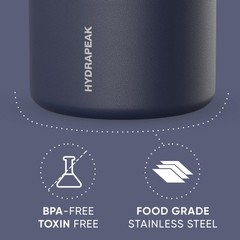 Hydrapeak 25oz Stainless Steel Vacuum Insulated Food Jar Hot Cold Food Wide Mout