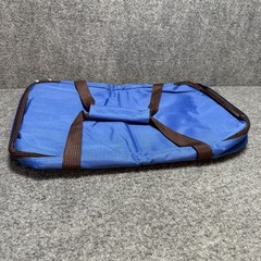 Insulated Casserole Carrier Blue Fabric w/Strap Rectangular Hot/Cold Bag 14×9