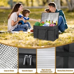 Insulated Bags for Food Delivery, XXXL Pizza Delivery Bags, Large Capacity Co…