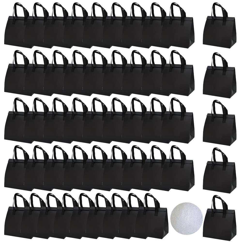 50Pcs Insulated Lunch Bags Disposable Cooler Thermal Grocery Takeout Bag for …