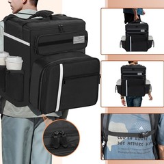 Food Delivery Backpack, Insulated Delivery Bags with 4 Cup Holder Extra Large…