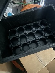 -Cambro cam go box black top loading food pan carrier with cup holders