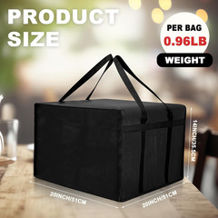 4 Pcs Insulated Pizza Delivery Bag 20 X 20 X 14 Inch Pizza Warmer Bag Carrier Re