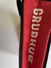 Grub Hub Insulated Collapsible Pizza Delivery Bag 18x18x8 with Straps Handles