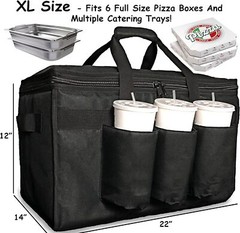 Bolsa Aislada Para Entrega De Alimentos Con Portavasos/portadores De Bebidas…