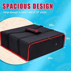 Bolsas para pizza, bolsas térmicas reutilizables para entrega a domicilio