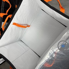 (6) AMAZON COURIER LARGE DELIVERY STORAGE BAGS 28x24x20 BLACK LOT OF 6 TOTES