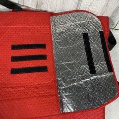 DoorDash Insulated Thermal Delivery Bag Red Large Catering Pizza Bag Lot of 2
