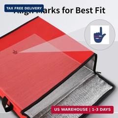 Bodaon 1PK Hard Bottom for 20″×20″ Insulated Pizza Dlivery Bag, Rideshare Delive