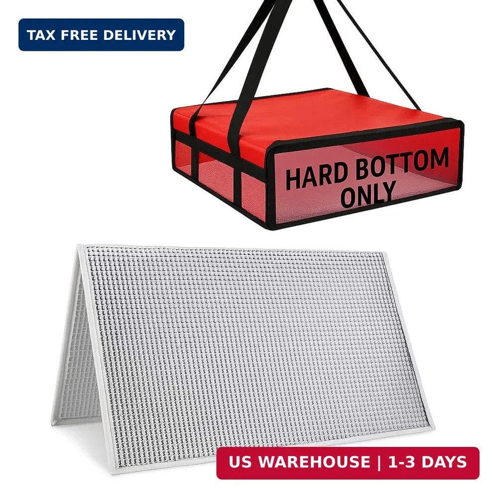 Bodaon 1PK Hard Bottom for 20″×20″ Insulated Pizza Dlivery Bag, Rideshare Delive