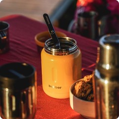 BOBBER 24oz Insulated Stainless Steel Food Jar — Hot 14h/Cold 20h, Leak-Proof