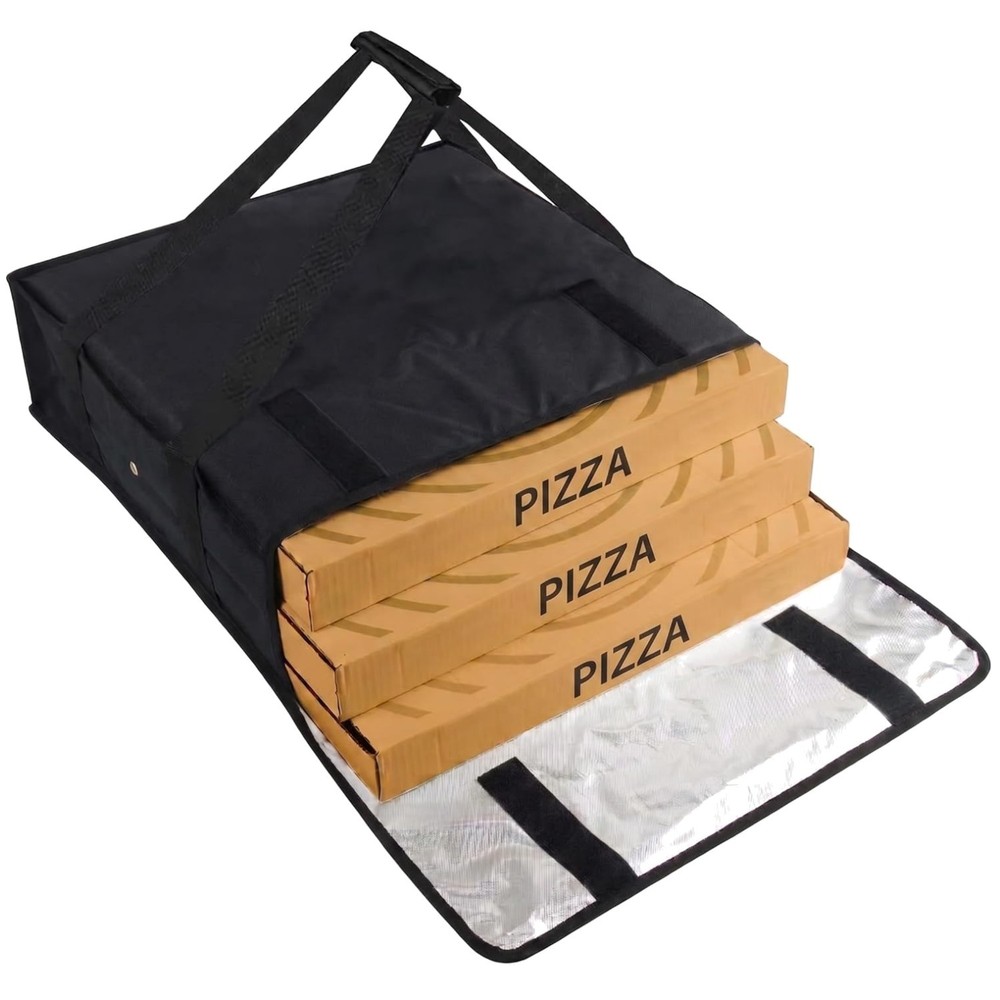 Insulated Pizza Carrier Bag — Moisture Control, 33L Capacity