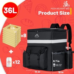 Food Delivery Backpack insulated delivery bags for Delivery Bike Large Pizza …