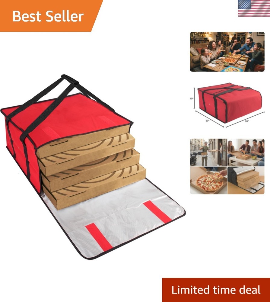 Pizza Bags for Delivery, Insulated Pizza Delivery Bag for Delivery Drivers, 2…