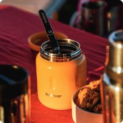 Bobber 16 Oz Insulated Stainless Steel Food Jar Extra-Wide Mouth — Hot
