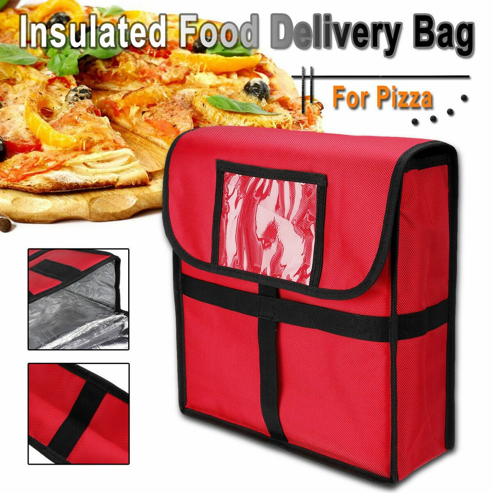 Insulated Pizza Food Delivery Bag Moisture Free Pizza Box Storage Durable Oxford