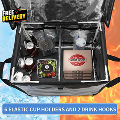 Insulated Food Delivery Bag for E-Bikes/Scooters/Motorcycles Waterproof D…..