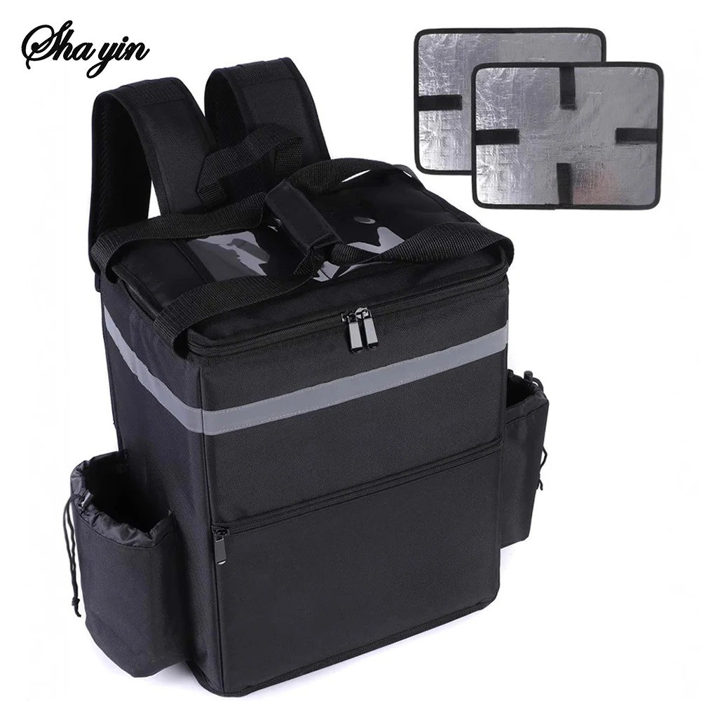 Large Capacity 30L Insulated Delivery Backpack Thermal Food Bag for Riders Couri