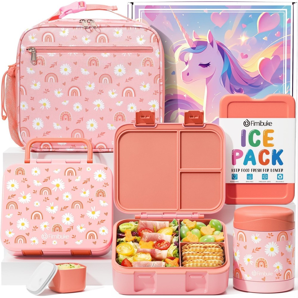Fimibuke Bento Lunch For Kids Food Jar 32Oz Snack Lunch Container 3