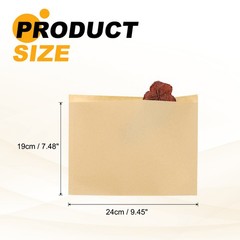 7.48×9.45 Inch Paper Sandwich Bags 100 Pcs Pastry Bag Light Brown