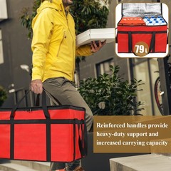 Insulated Bags for Food Delivery, XXXL Pizza Delivery Bags, Large Capacity Co…
