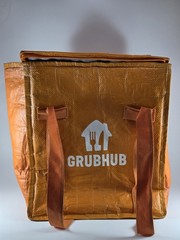 Grubhub Eco Friendly Insulated Food Delivery Bag Recycled Material Large Size