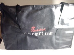 Chick Fil A Catering Tote Bag Lightweight ( black) Good for Beach Towels