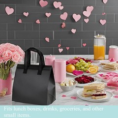 50Pcs Insulated Lunch Bags Disposable Cooler Thermal Grocery Takeout Bag for …
