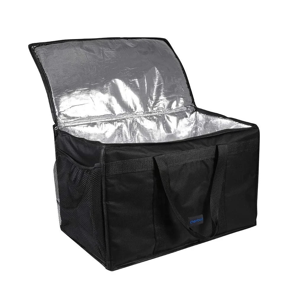 Insulated Food Delivery Bag, Thermal Carrier for Catering, 23 x 14 x 15