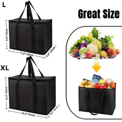 Commercial Insulated Meal Delivery Bag Large-Capacity PET Pizza Bag