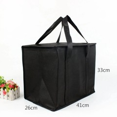 XL Insulated Food Bag Hot Cold Cooler Tote Pizza Warmer Zipper Storage