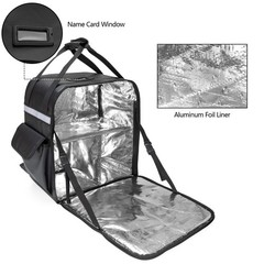 Insulated Food Delivery Backpack with 2 Side Support Boards and 3 Inner Space…