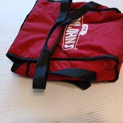 Official Papa John’s Pizza Insulated Thermal Large Red Delivery Hot Bag