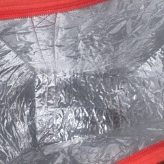 DoorDash Red Insulated Food Delivery Bag Tote with Handles, Reflective Lining