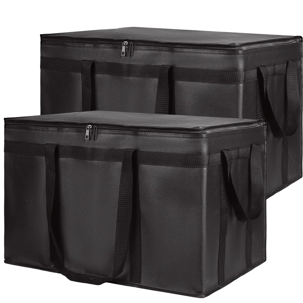 2PK Insulated Food Delivery Bag, XXX-Large Insulated Grocery Bags, Cooler bag…
