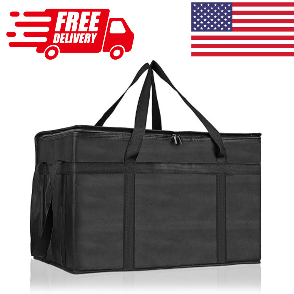PEASUG Insulated Bags for Food Delivery, XXXL Pizza Delivery Bags for Doordash