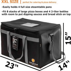 NEW Premium Insulated Food Delivery Bag Large Thermal Hot Cold Catering Bag