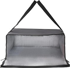 Large Insulated Pizza Delivery Bag, 20×20 Inch, Food Transport Carrier