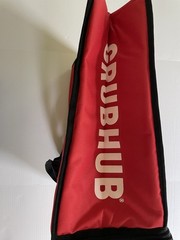 Grub Hub Insulated Collapsible Pizza Delivery Bag 18x18x8 with Straps Handles