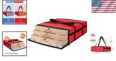 Versatile Insulated Food Delivery Bag — 39L Capacity for Hot & Cold Items